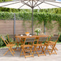 Tuinstoelen 8 st inklapbaar massief acaciahout grijs