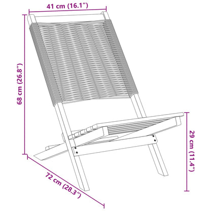 Tuinstoelen 6 st inklapbaar massief acaciahout beige