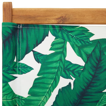 Tuinstoelen 6 st inklapbaar stof en massief hout groen