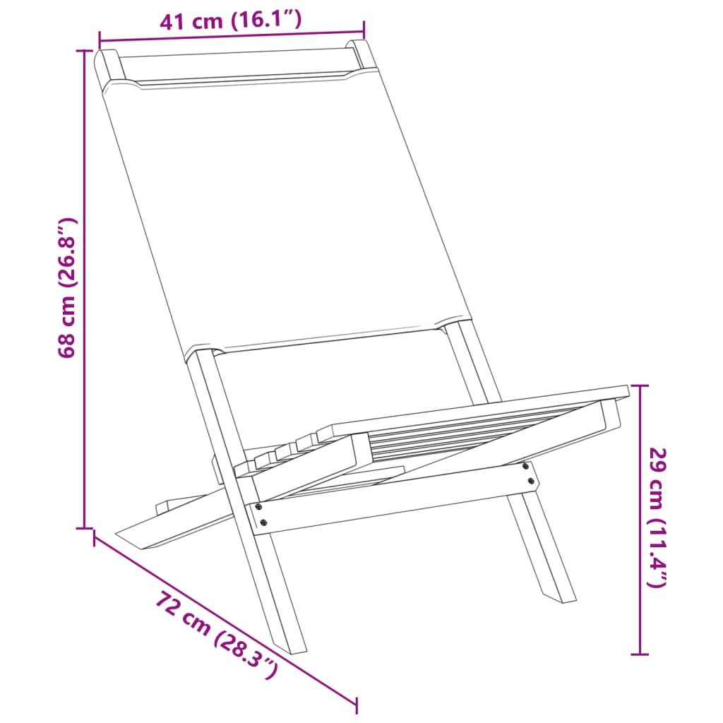 Tuinstoelen 6 st inklapbaar stof en massief hout groen