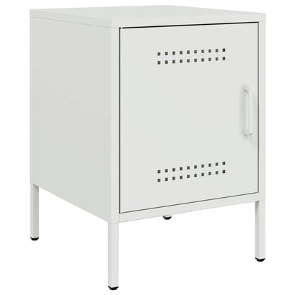 Nachtkastjes 2 st 36x39x50,5 cm staal wit