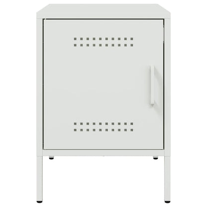 Nachtkastjes 2 st 36x39x50,5 cm staal wit