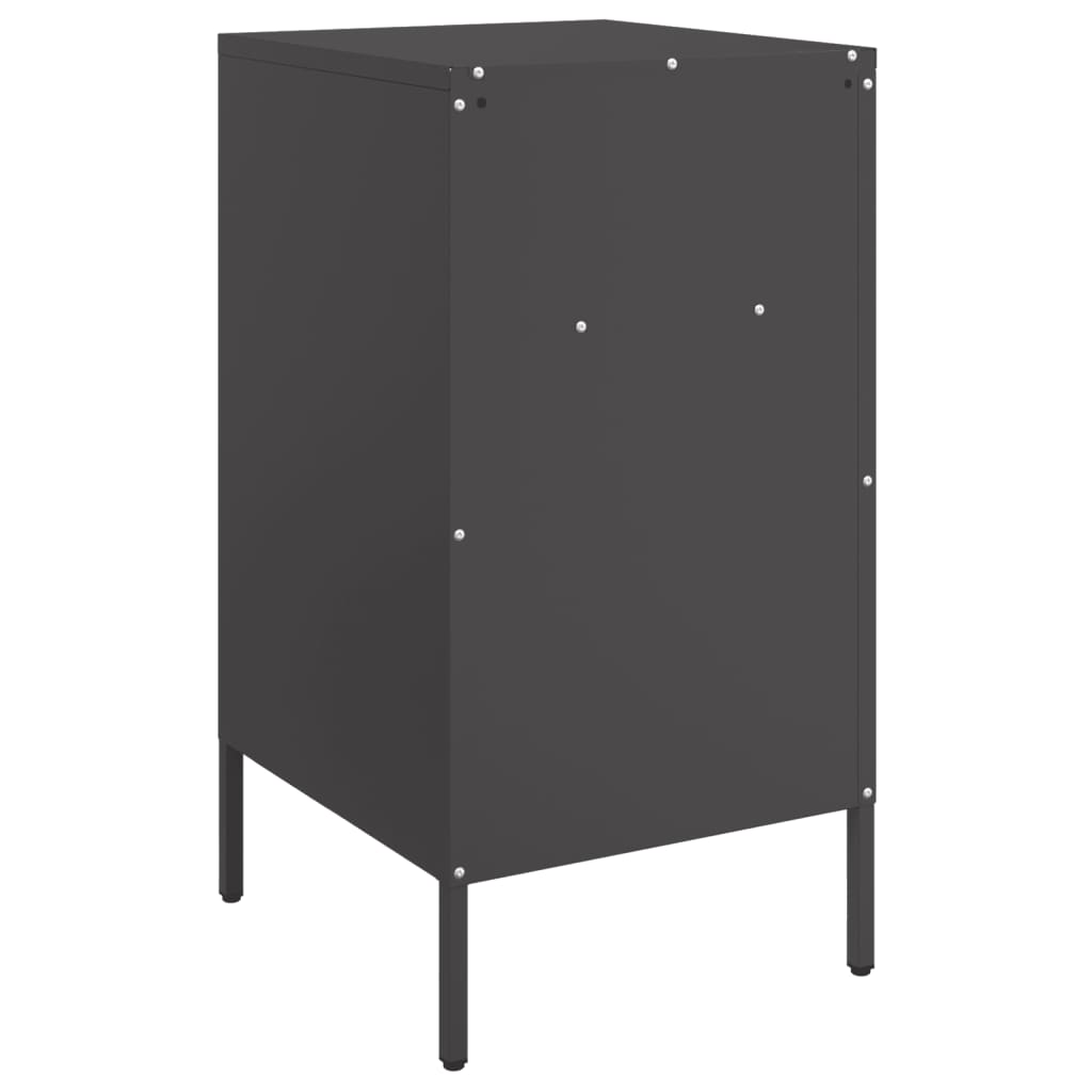 Nachtkastjes 2 st 36x39x68 cm staal zwart