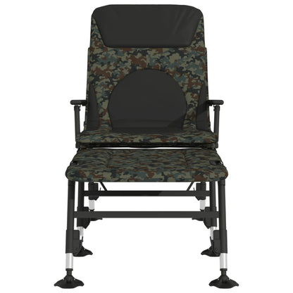 Visbed met verstelbare modderpoten inklapbaar camouflage