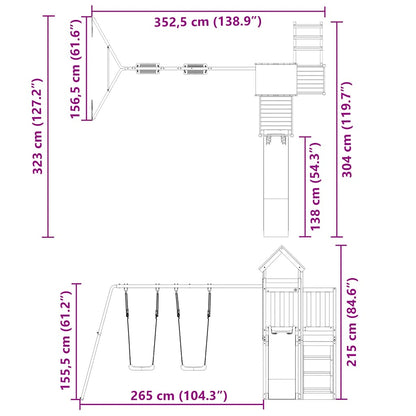 Speelhuis massief douglashout
