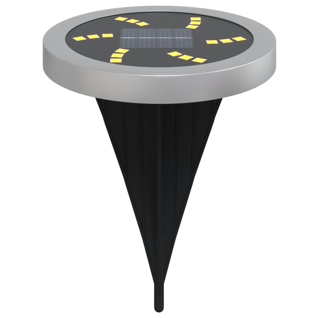 Grondlampen 4 st solar met grondpennen warmwit