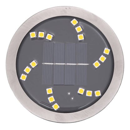 Grondlampen 4 st solar met grondpennen warmwit