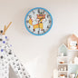 Wandklok Ø25,5 Cm Polystyreen En Glas Blauw