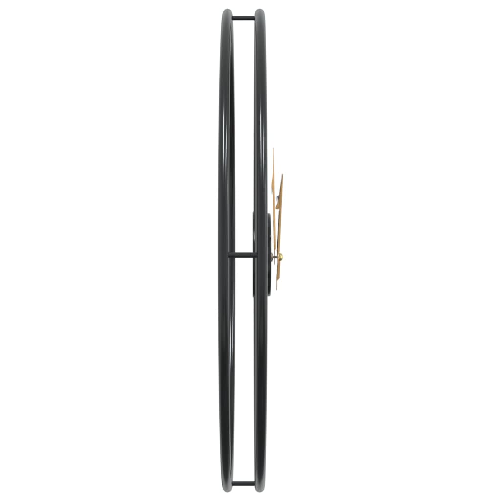 Wandklok Ø50 Cm Ijzer Zwart