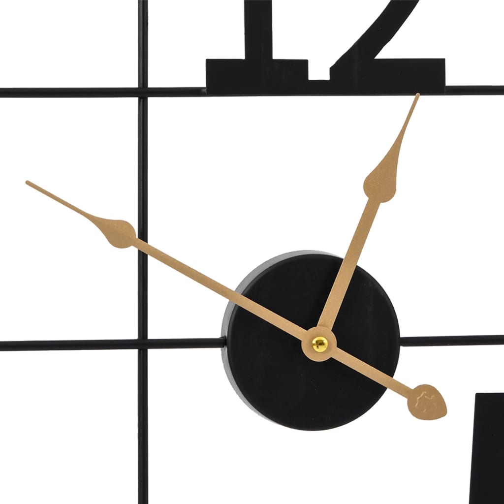 Wandklok Ø50 Cm Ijzer Zwart