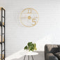 Wandklok Ø50 Cm Ijzer Kleurig Goud