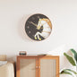 Wandklok Ø29,5 Cm Polystyreen En Glas Goudkleurig En Wit