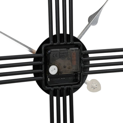 Wandklok Ø60 Cm Ijzer Zwart