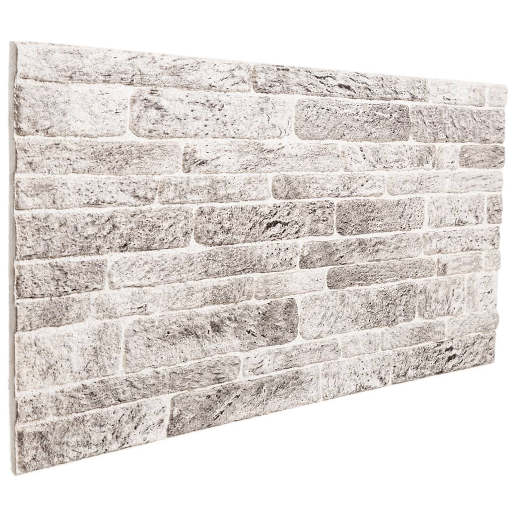 Wandpanelen 3D 100X50 Cm Eps Lichtgrijs en wit