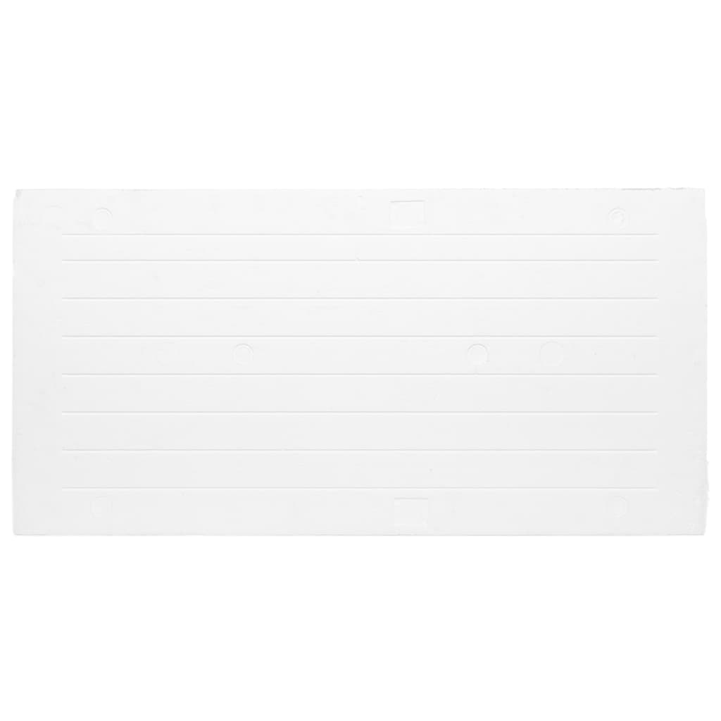 Wandpanelen 3D 100X50 Cm Eps Lichtgrijs en wit