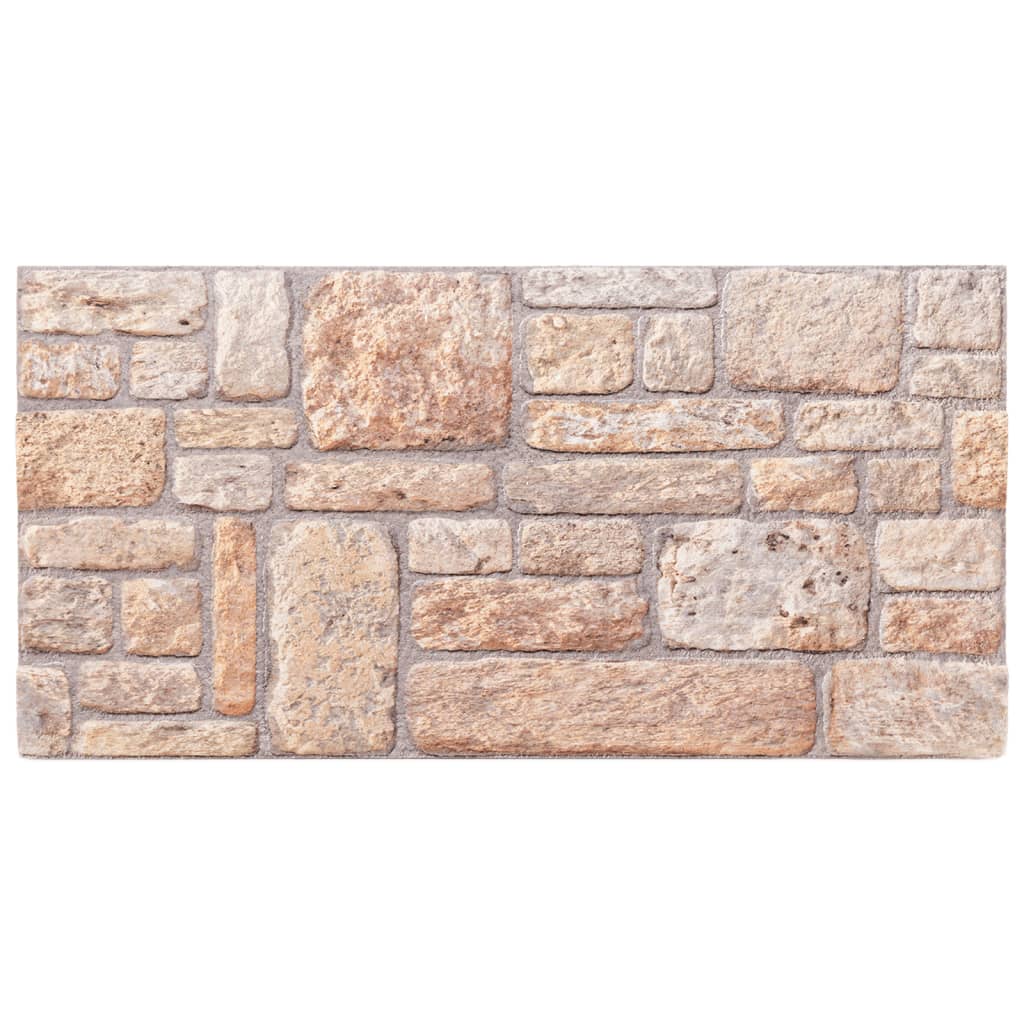 Wandpanelen 3D 100X50 Cm Eps Bruin Lichtbruin en wit
