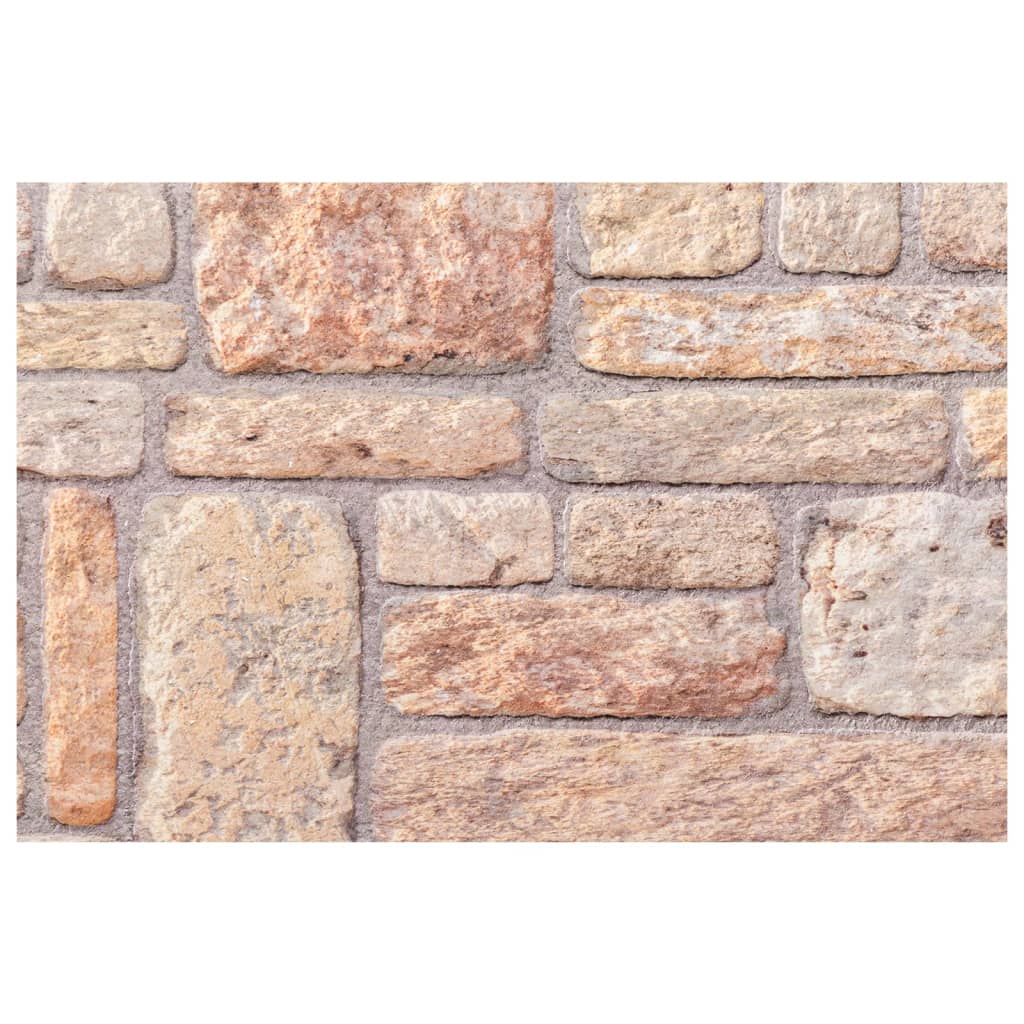 Wandpanelen 3D 100X50 Cm Eps Bruin Lichtbruin en wit