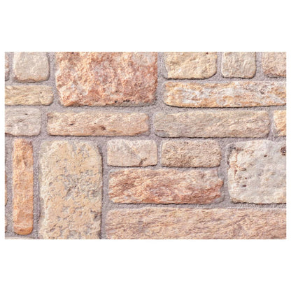 Wandpanelen 3D 100X50 Cm Eps Bruin Lichtbruin en wit
