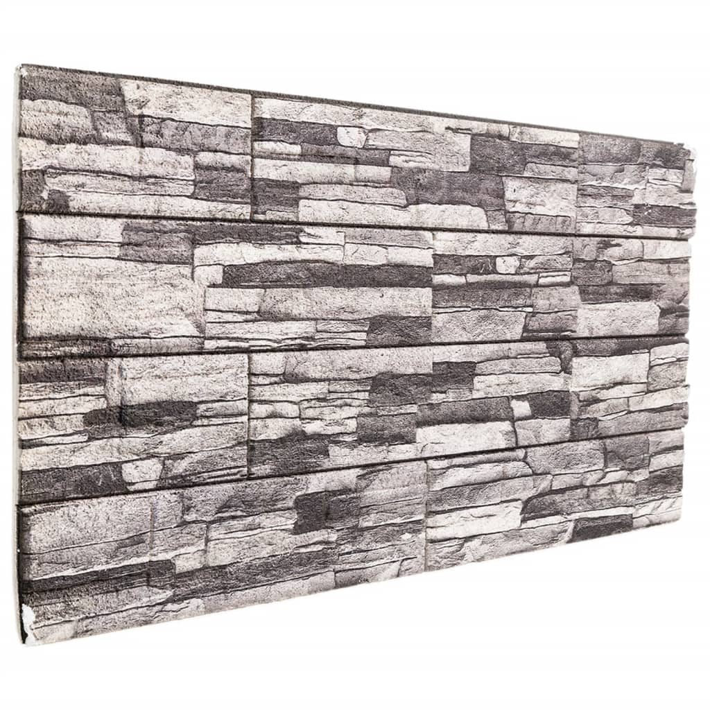 Wandpanelen 3D 100X50 Cm Eps donkergrijs en lichtgrijs
