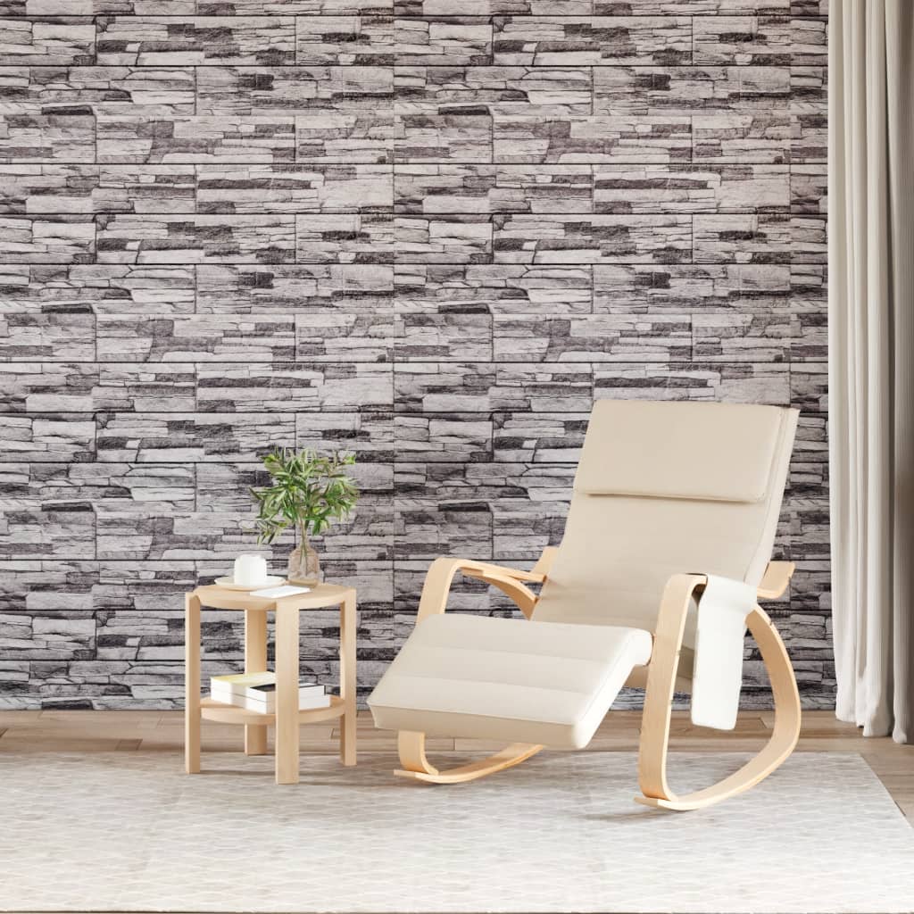Wandpanelen 3D 100X50 Cm Eps donkergrijs en lichtgrijs