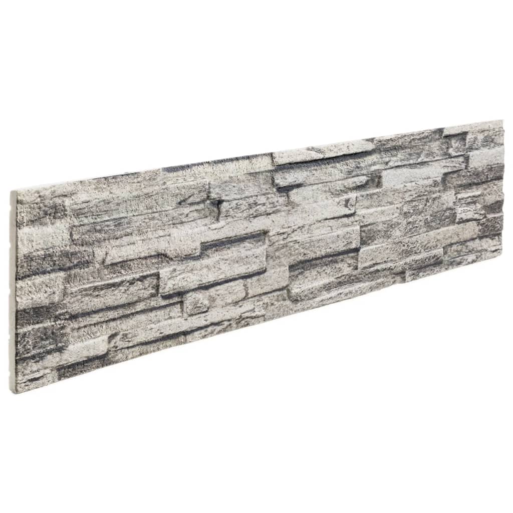 Wandpanelen 14 St 3D 100X25 Cm Eps Lichtgrijs