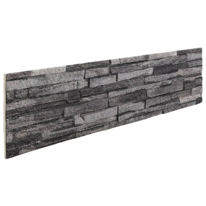 Wandpanelen 14 St 3D 100X25 Cm Eps Kleurig Antraciet