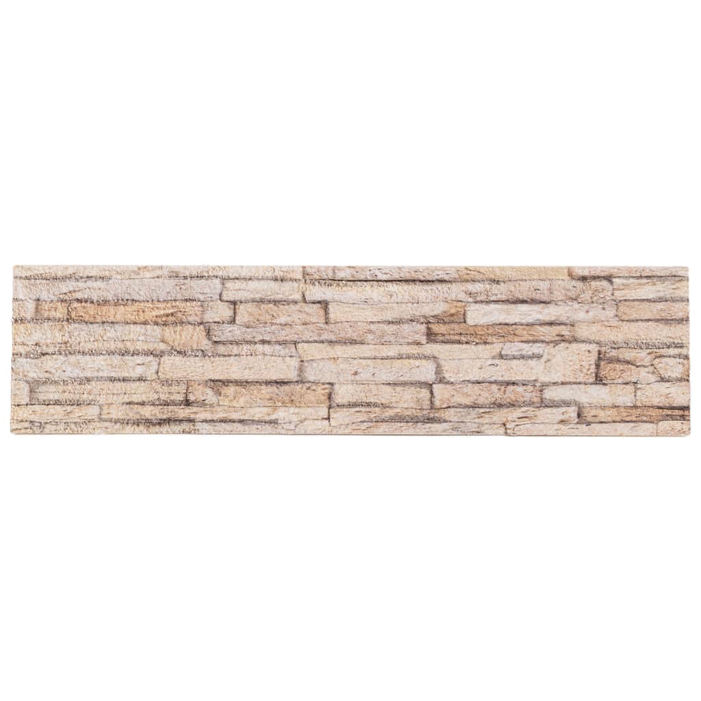 Wandpanelen 14 St 3D 100X25 Cm Eps Bruin