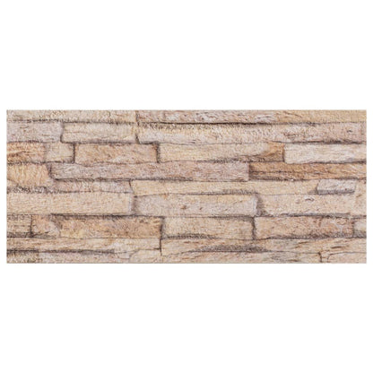 Wandpanelen 14 St 3D 100X25 Cm Eps Bruin