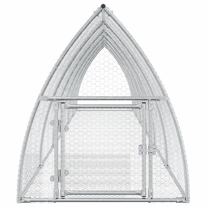 Konijnenhok 600x105x120 cm gegalvaniseerd staal zilverkleurig