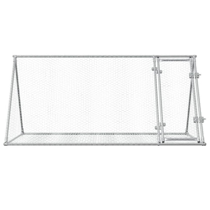 Konijnenhok 200x105x91 cm gegalvaniseerd staal zilverkleurig