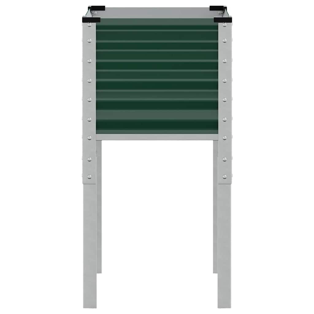 Plantenbak Staal Groen 45 x 45 x 88 cm Staal/Groen