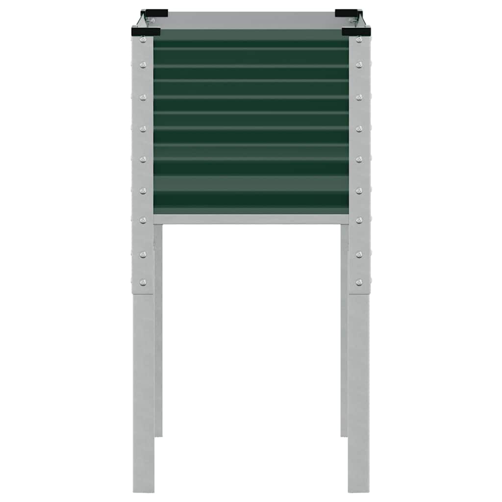 Plantenbak Staal Groen 45 x 45 x 88 cm Staal/Groen