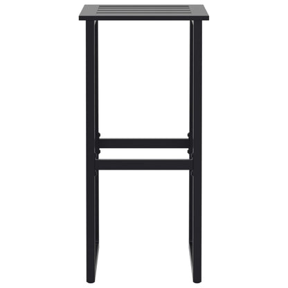 Barkrukken 2 st 38x38x80 cm gepoedercoat staal zwart