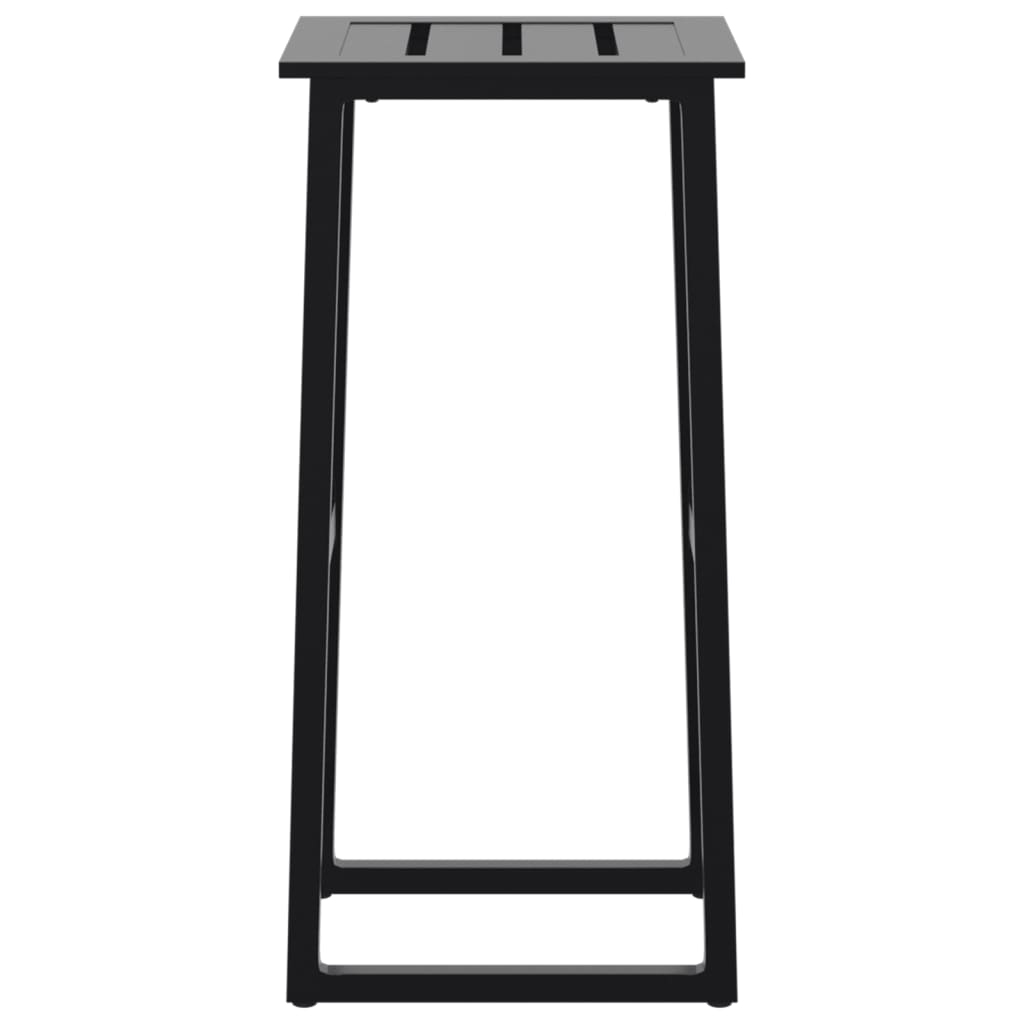 Barkrukken 4 st 38x38x80 cm gepoedercoat staal zwart
