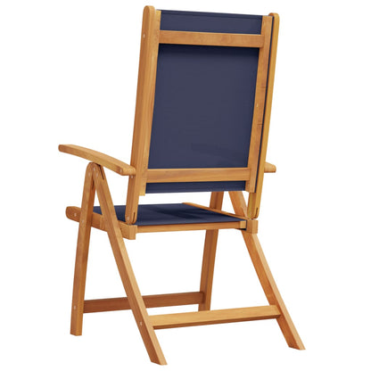 Tuinstoelen inklapbaar 2 st massief acaciahout en textileen