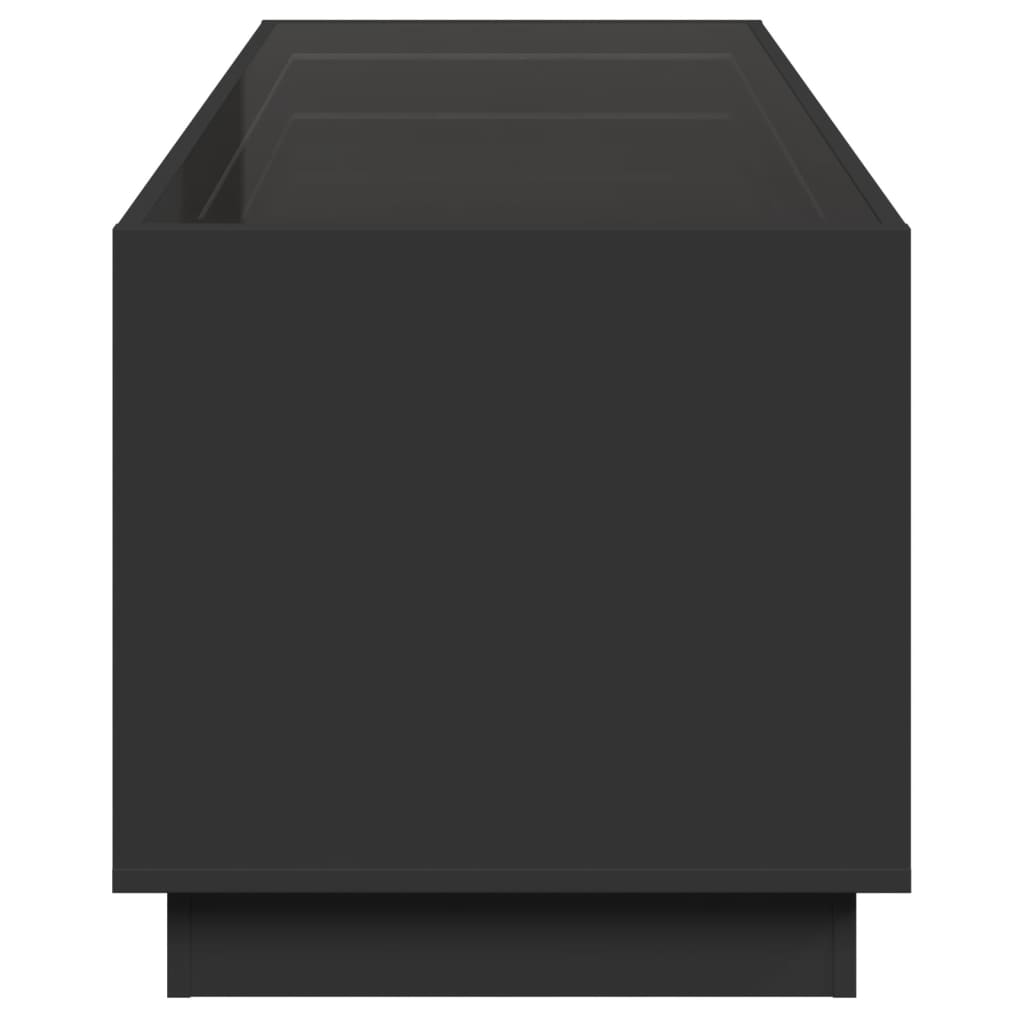Salontafel met Infinity LED 90x50x50 cm zwart