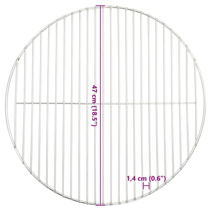Barbecuerooster rond Ø47 cm 304 roestvrij staal
