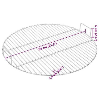 Barbecuerooster met handgrepen rond Ø54 cm 304 roestvrij staal