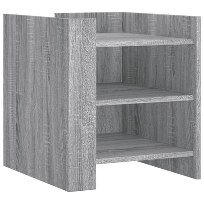 Nachtkastje 45x50x50 cm bewerkt hout grijs sonoma eikenkleurig