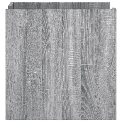 Nachtkastje 45x50x50 cm bewerkt hout grijs sonoma eikenkleurig