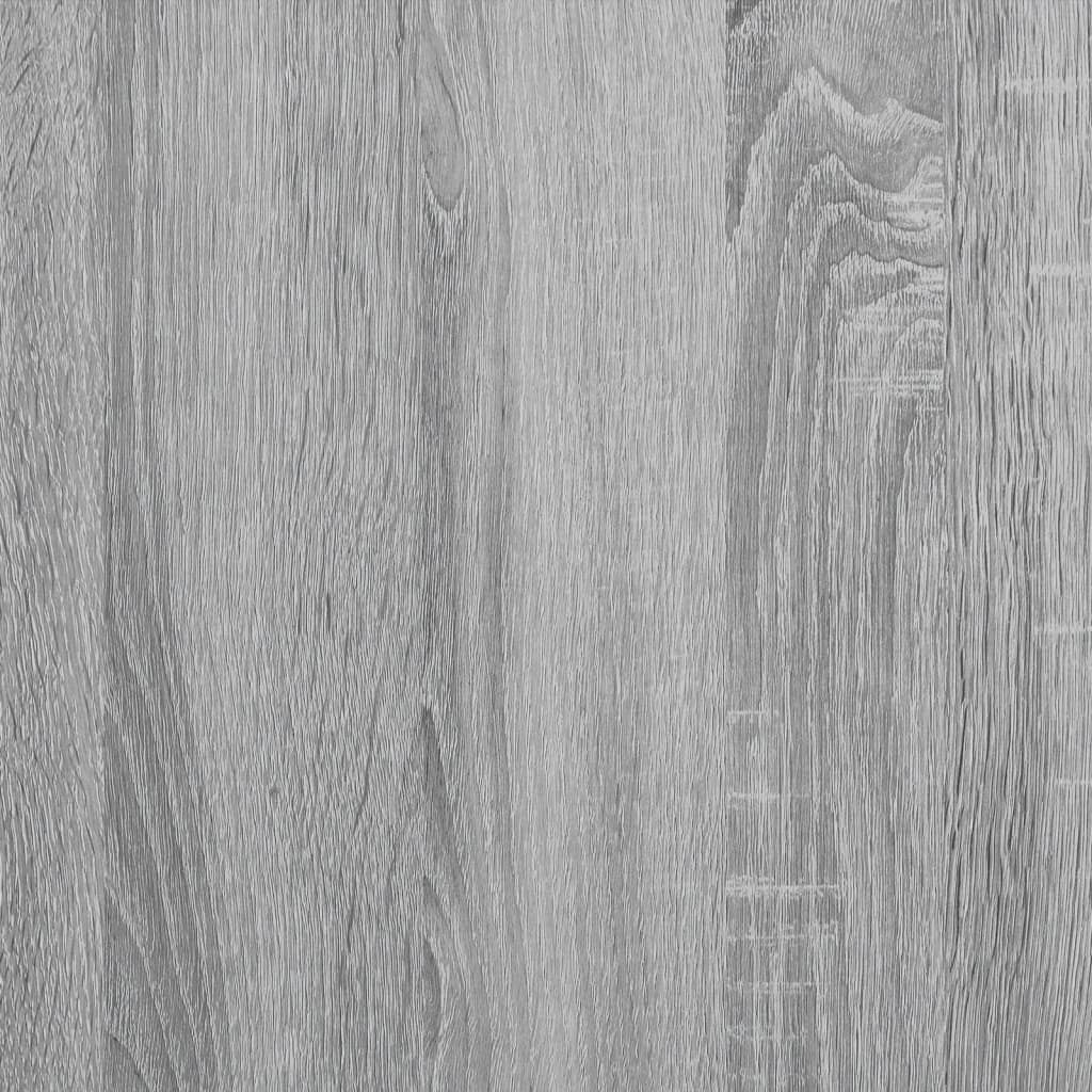 Nachtkastje 45x50x50 cm bewerkt hout grijs sonoma eikenkleurig