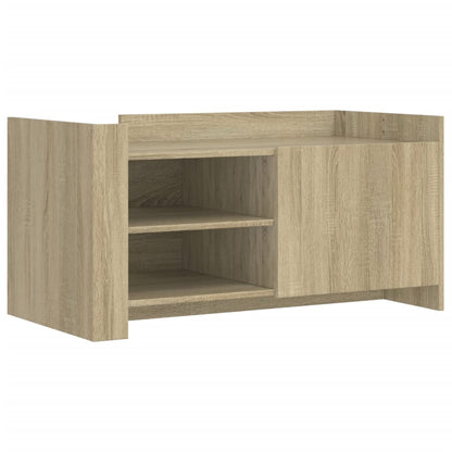 Salontafel 100x50x50 cm bewerkt hout sonoma eikenkleurig