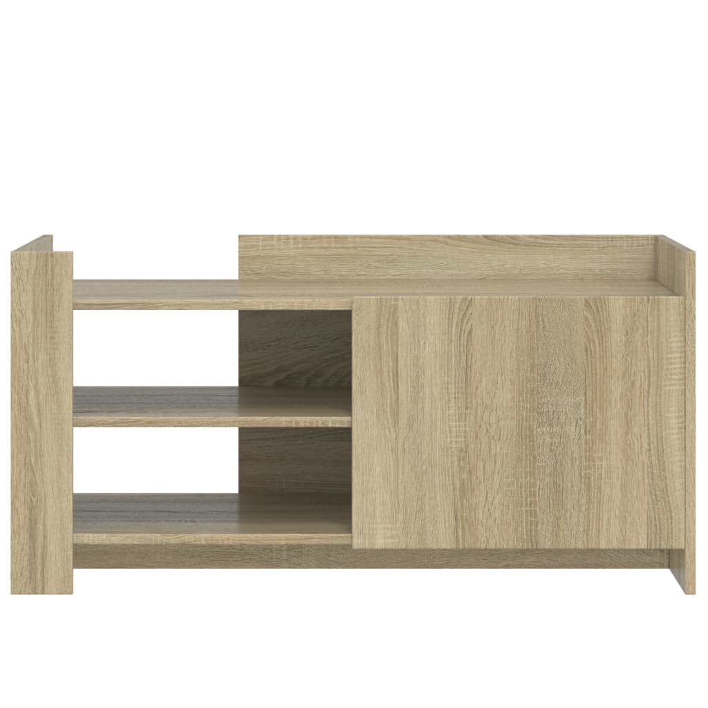 Salontafel 100x50x50 cm bewerkt hout sonoma eikenkleurig