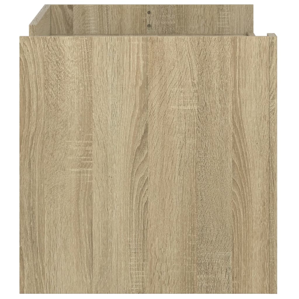 Salontafel 100x50x50 cm bewerkt hout sonoma eikenkleurig