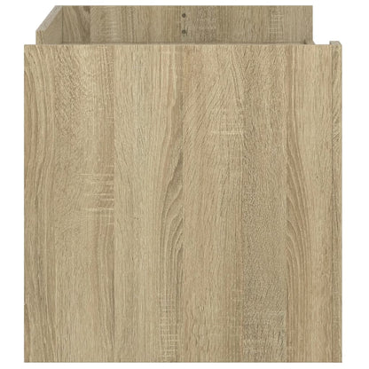 Salontafel 100x50x50 cm bewerkt hout sonoma eikenkleurig