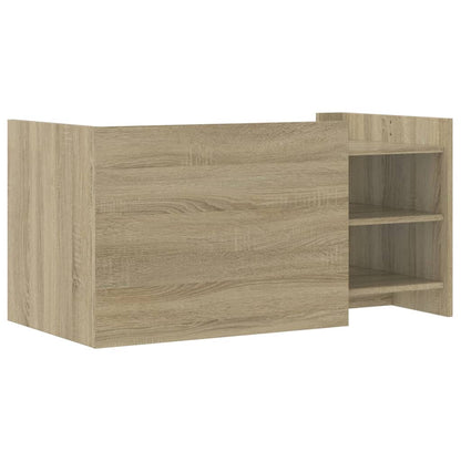 Salontafel 100x50x50 cm bewerkt hout sonoma eikenkleurig