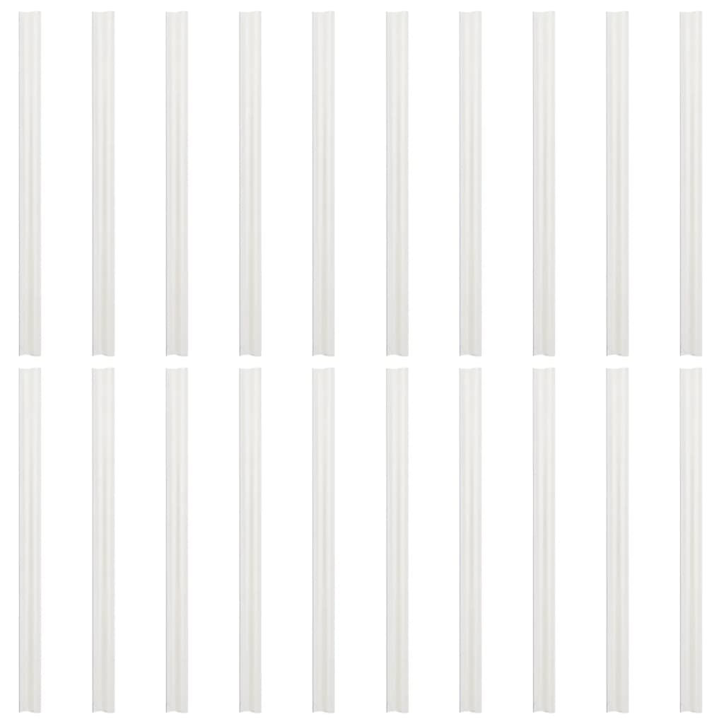 Tuinscherm 2 st steenpatroon 35x0,19 m PVC grijs