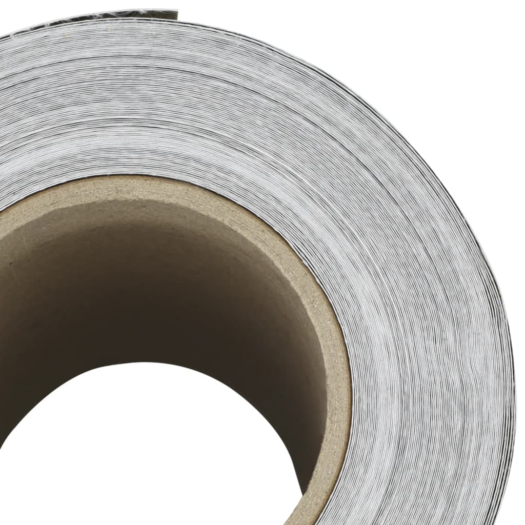 Tuinscherm 4 st steenpatroon 35x0,19 m PVC grijs