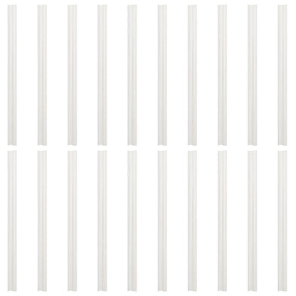 Tuinscherm 4 st steenpatroon 35x0,19 m PVC grijs