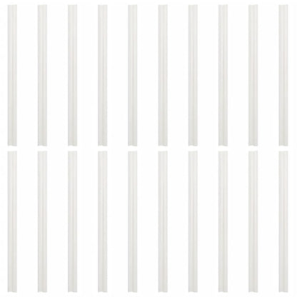 Tuinscherm 2 st grof steenpatroon 35x0,19 m PVC grijs